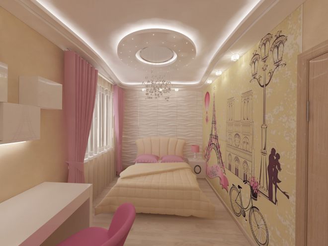 Дизайн детской комнаты для девочки подростка
