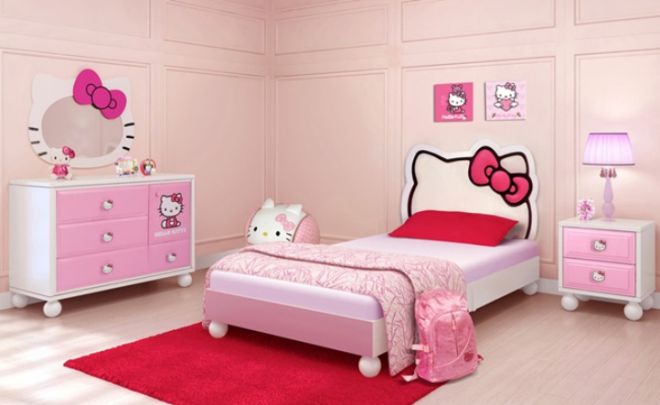 Кровать в детскую комнату для девочки