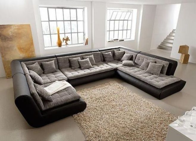 Модульный угловой диван со спальным местом