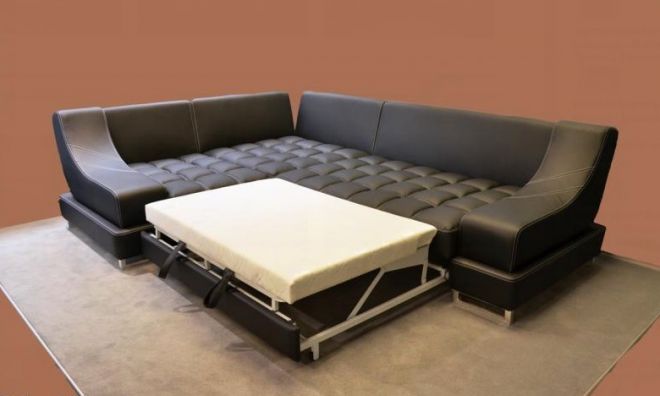 Виды угловых диванов со спальным местом