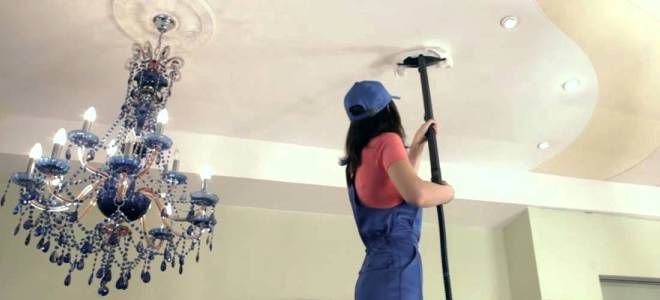можно ли мыть натяжной потолок пароочистителем