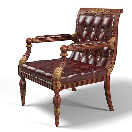Кресло из деревянных реек