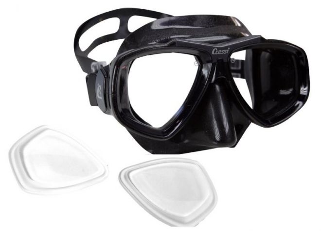 маска для плавания с диоптриями