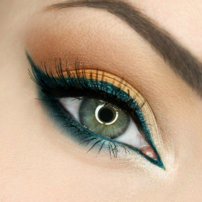 Идеи макияжа для зеленых глаз девять