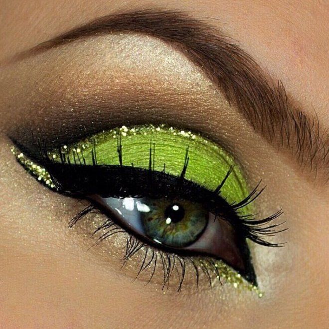 Идеи макияжа для зеленых глаз шестнадцать