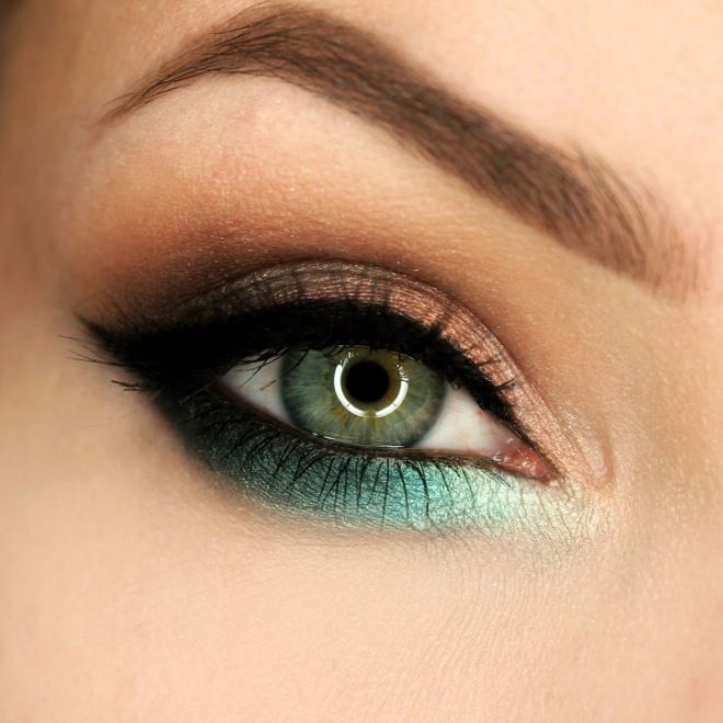 Идеи макияжа для зеленых глаз три