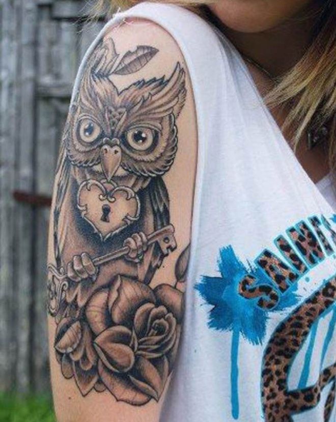 Самые красивые татуировки для девушек на руке восемь