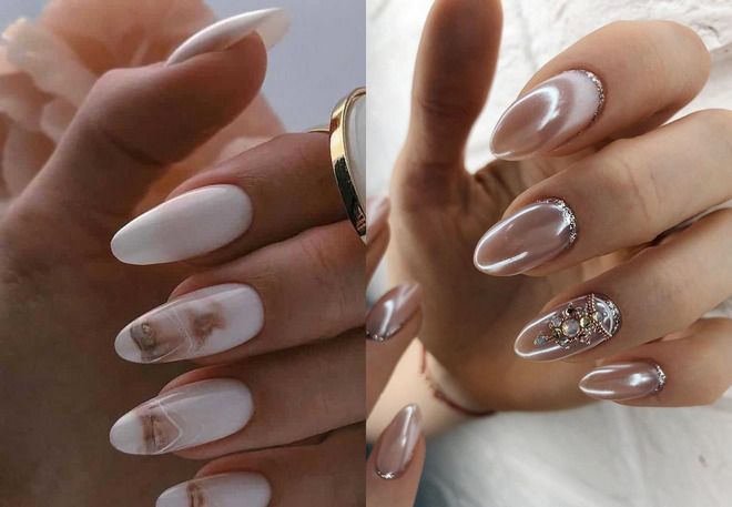 beautiful manicure for long nails