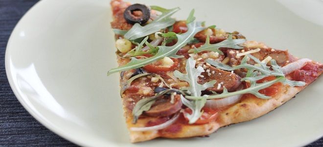 рецепт пиццы в духовке без дрожжей