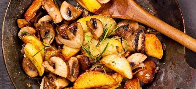 грибы с картошкой