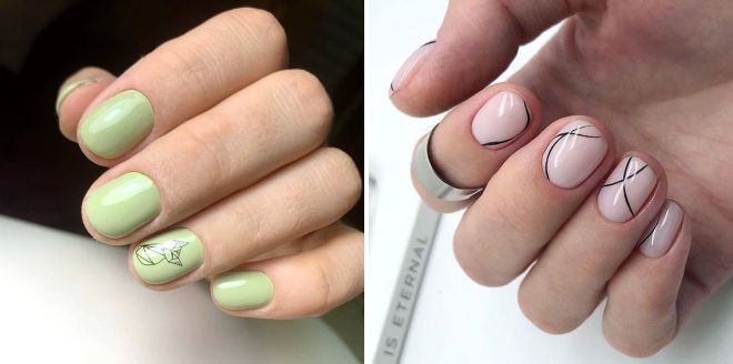 trendy short nail designs