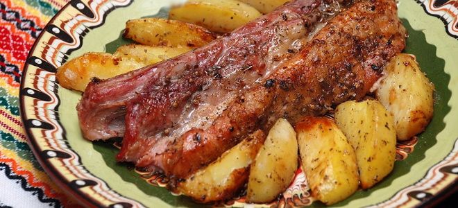 рецепт свиных ребрышек с картошкой в духовке