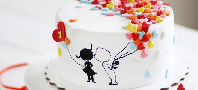 торт love is на свадьбу