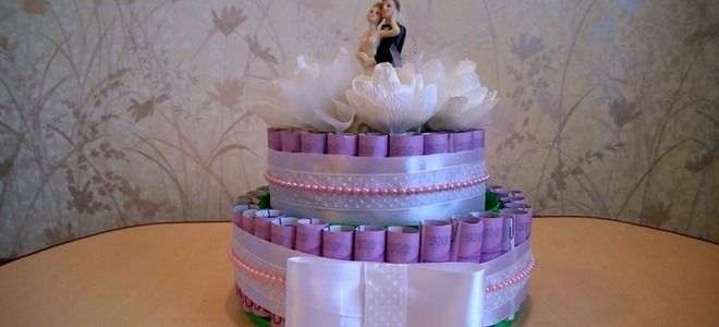 торт из денег на свадьбу