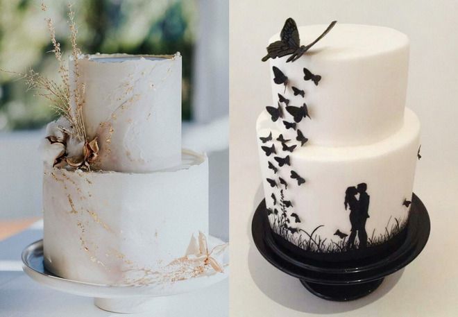 двухъярусный торт на свадьбу