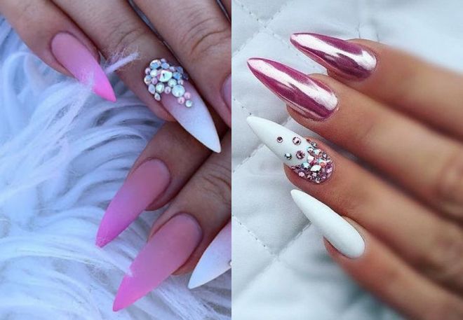 manicure for sharp nails for the summer