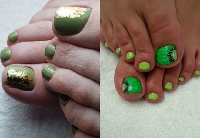 модные зеленые ногти
