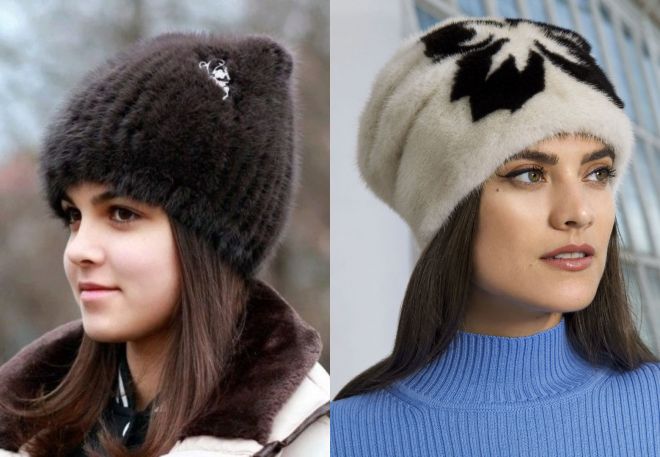 модные зимние меховые женские шапки