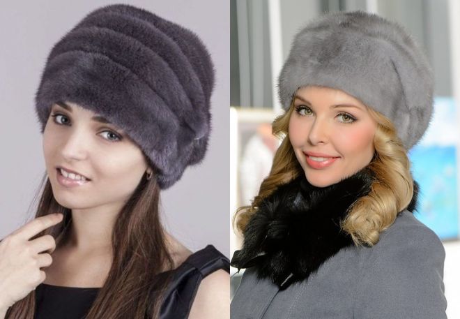 женские зимние модные шапки кубанки