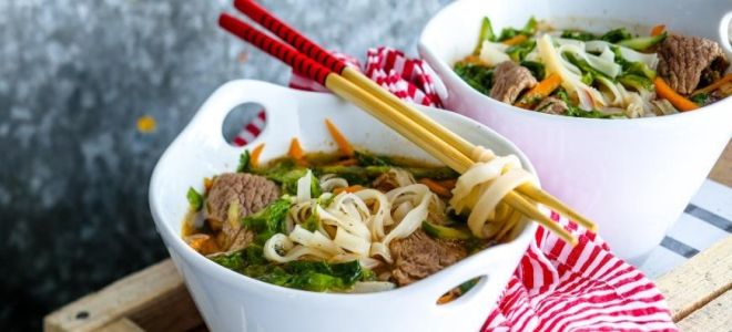 вьетнамский суп с лапшой и говядиной рецепт