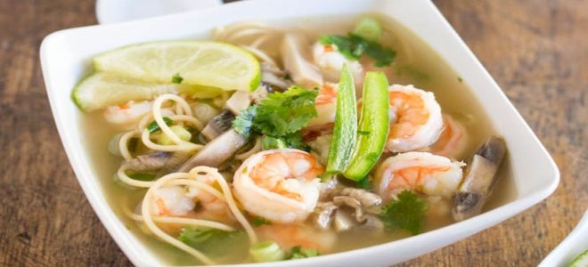 вьетнамский суп с креветками рецепт