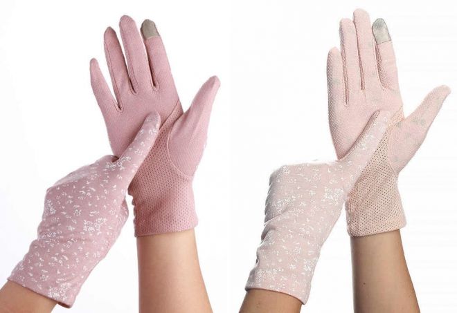 сенсорные женские летние перчатки