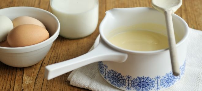 классический заварной крем на молоке рецепт