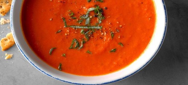 очень вкусный томатный суп