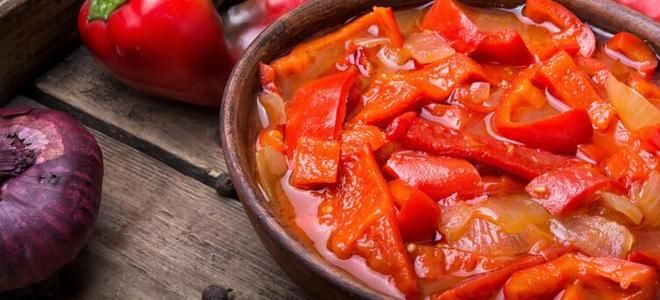 перец лечо на зиму с томатным соком