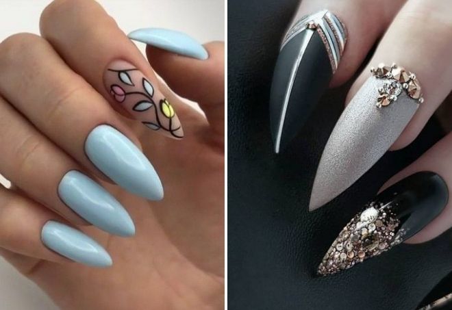 trendy sharp nails