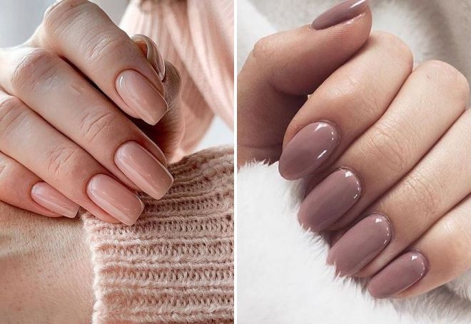 trendy solid nails