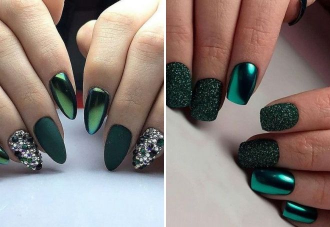 trendy green nails
