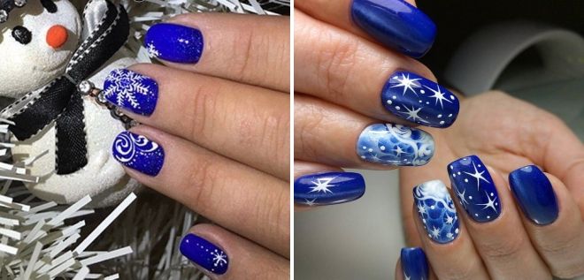 winter frost nail design