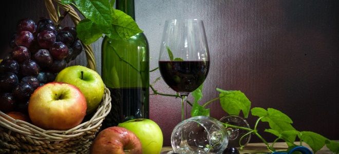 вино из яблок и винограда