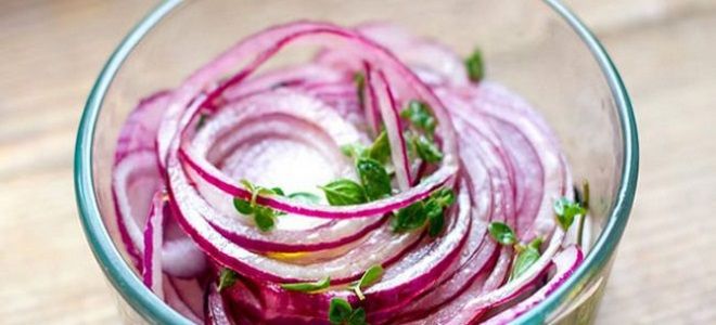 как замариновать лук для салата в уксусе