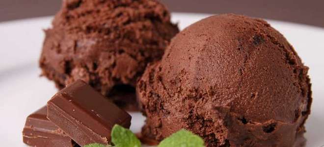 итальянское шоколадное мороженое