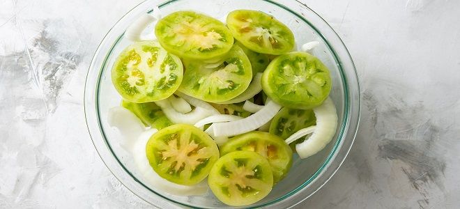 рецепт салата из зеленых помидор на зиму