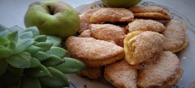 творожное печенье с яблоками рецепт