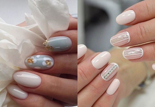 fashionable wedding manicure 2022 for the bride