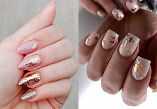 foil nail design