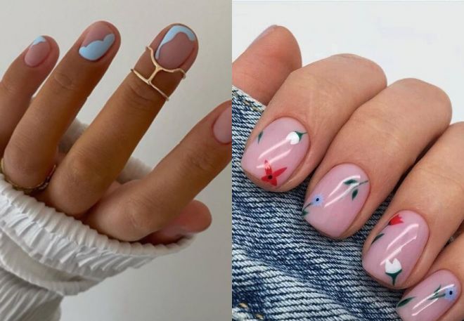 gentle summer nail design