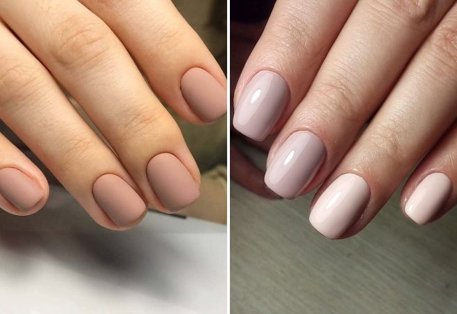 summer monochrome manicure for short nails