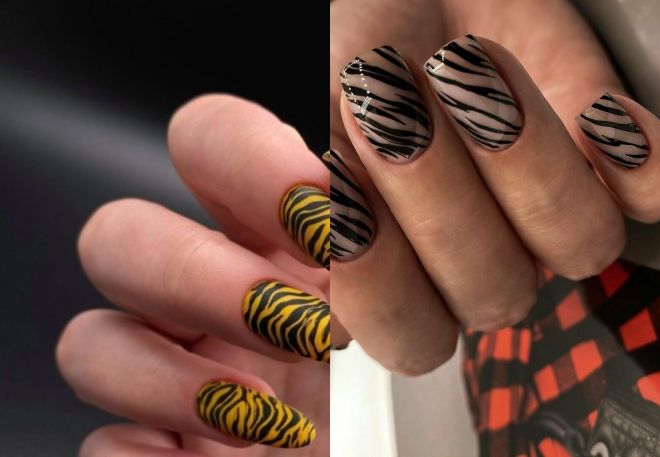 tiger stripes on nails