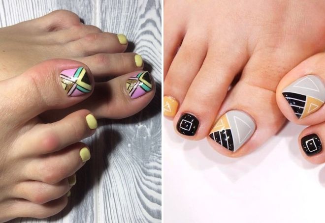 summer geometry on nails