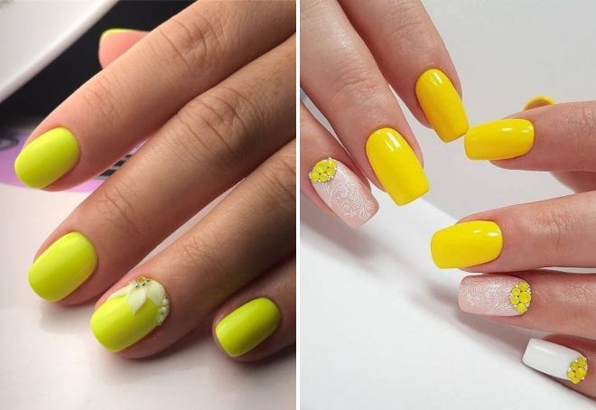 acid yellow manicure