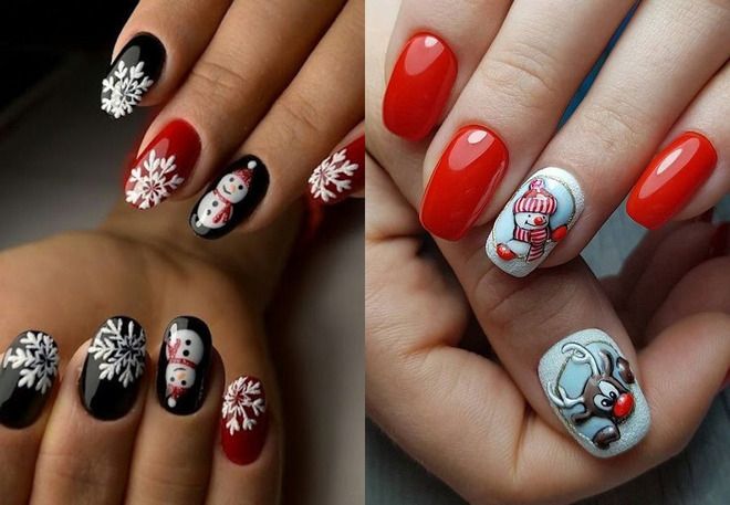 beautiful manicure for the new year