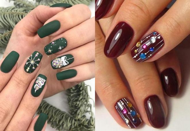 trendy manicure for the new year