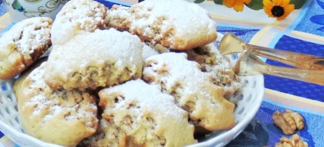 Печенье на сметане с орехами рецепт