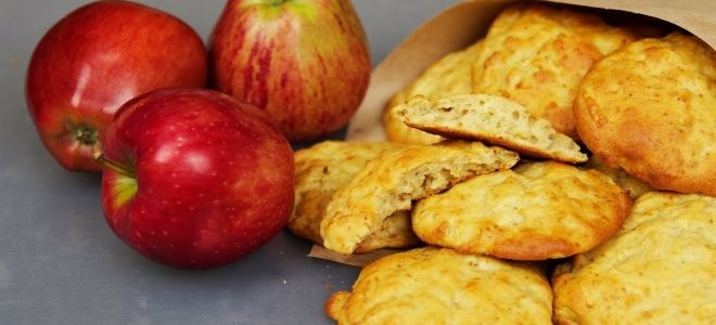 Печенье на сметане с яблоками