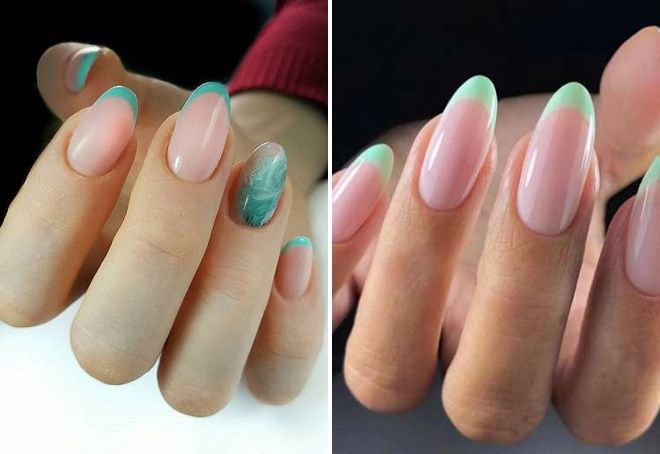 beautiful spring manicure french